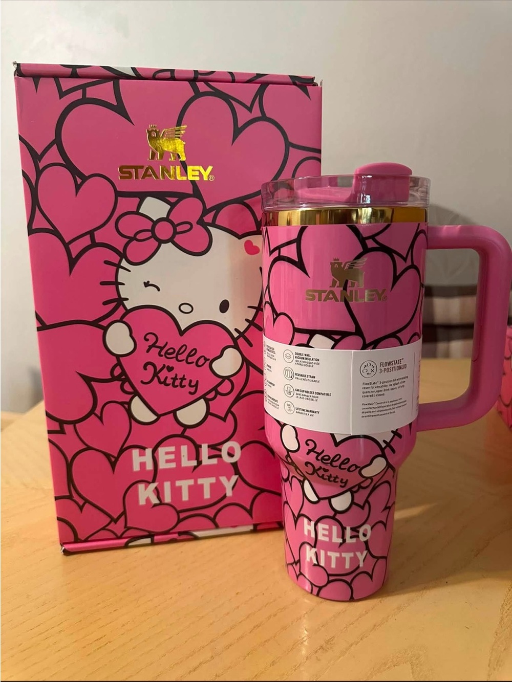 Stanley Hello Kitty Pink Travel Mug with Handle
